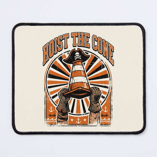 Item preview, Hoist The Cone Funny Traffic Cone Pirate Humor designed and sold by ChinkyCat Official.