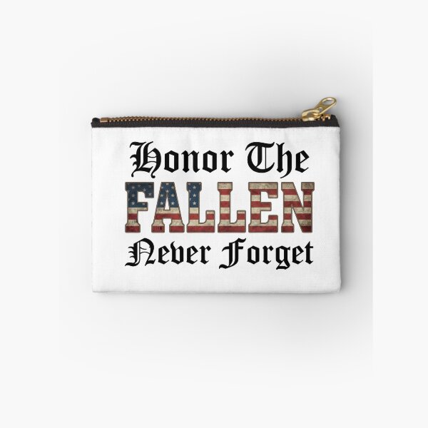 Item preview, Honor The Fallen Never Forget - Patriotic American Flag Military Tribute Design designed and sold by laughingshirts.