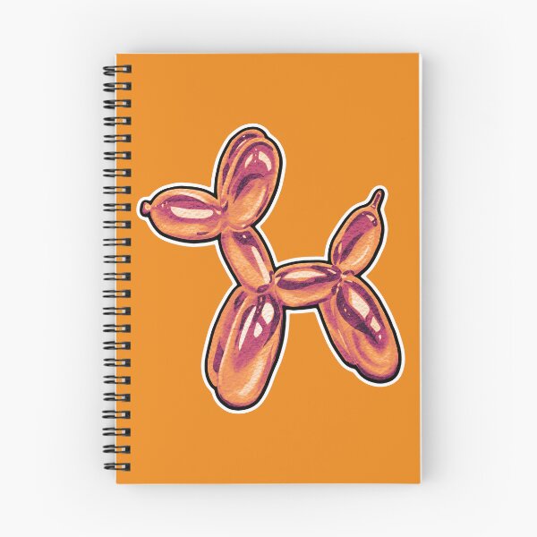 Item preview, Retro Orange Balloon Dog Sticker | Glossy Pop Art Animal Aesthetic designed and sold by JessiDrips Designs.