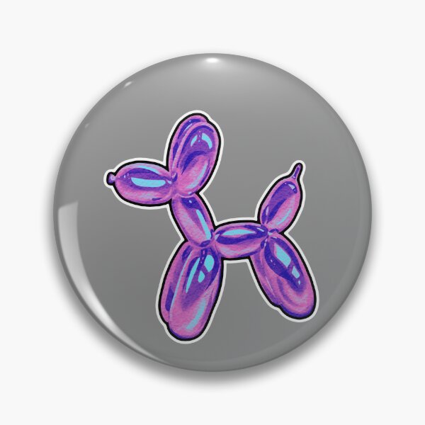 Item preview, Iridescent Balloon Dog Sticker | Purple Holographic Pop Art Animal | Cute Glossy Balloon Puppy Aesthetic designed and sold by JessiDrips Designs.