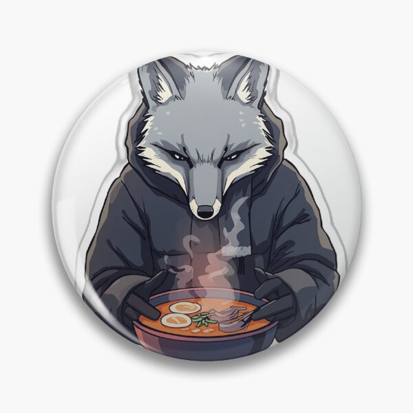 Item preview, Winter Fox Ramen - Japanese Stoic Dark Art designed and sold by Tokyo Neo Noir Collective .