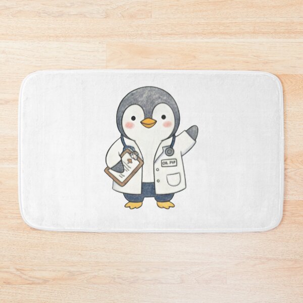 Item preview, Cute Penguin Doctor Dr Pip with Stethoscope Illustration designed and sold by TaiwanMemory.