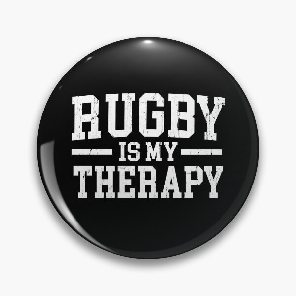 Item preview, Rugby Is My Therapy designed and sold by CharmiA Fox.