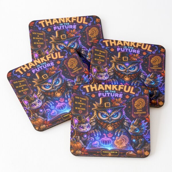 Item preview, Thankful in the Future Cyber Owl designed and sold by Omni Craft .