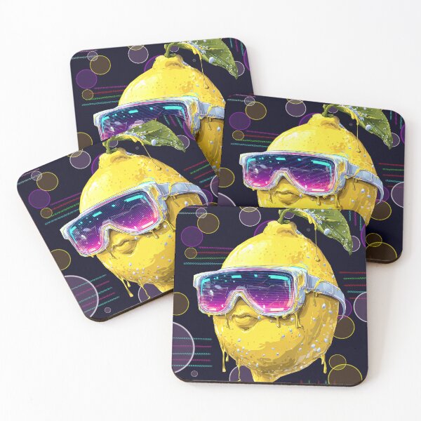 Item preview, Funny Cyber Lemon T-shirt with Stylish Glasses - Sweating Lemon with Virtual Reality Glasses designed and sold by Felia001.