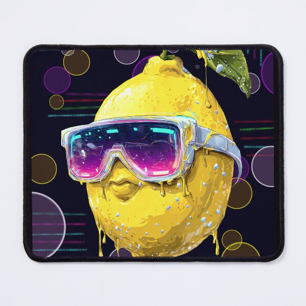 Item preview, Funny Cyber Lemon T-shirt with Stylish Glasses - Sweating Lemon with Virtual Reality Glasses designed and sold by Felia001.