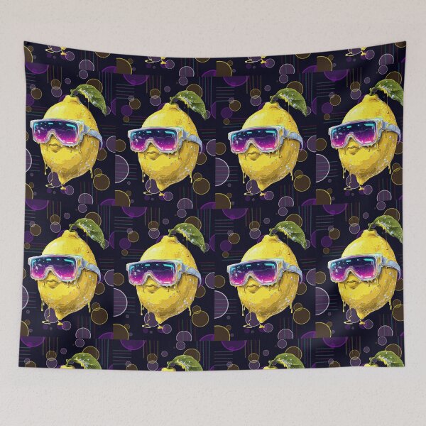Item preview, Funny Cyber Lemon T-shirt with Stylish Glasses - Sweating Lemon with Virtual Reality Glasses designed and sold by Felia001.