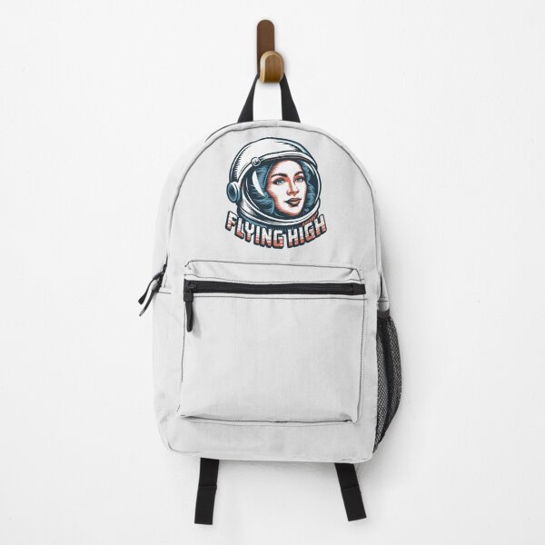 Item preview, Flying High Astronaut – Retro Space Explorer Linocut Design designed and sold by just-quotes.