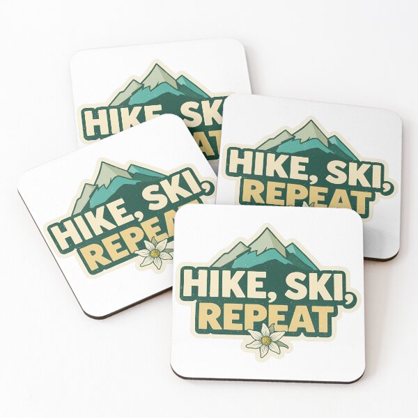 Item preview, Hike Ski Repeat Colorado Mountains Design designed and sold by creators_collective.