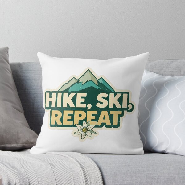 Item preview, Hike Ski Repeat Colorado Mountains Design designed and sold by creators_collective.