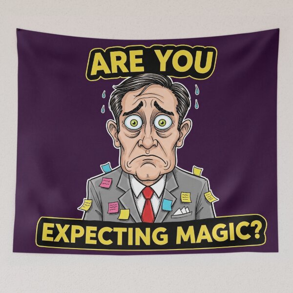 Item preview, Expecting Magic Office Humor designed and sold by PixorStudio.