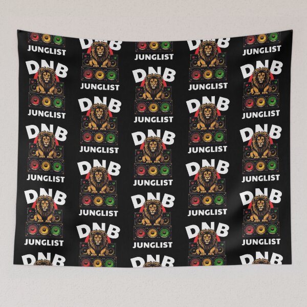 Item preview, DNB - Sound System Lion (White) designed and sold by Discothreadz.