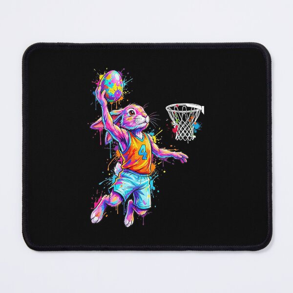 Item preview, Colorful Basketball Bunny Slam Dunk Cartoon Rabbit designed and sold by allistermariam.
