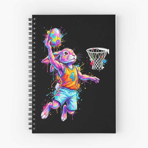 Item preview, Colorful Basketball Bunny Slam Dunk Cartoon Rabbit designed and sold by allistermariam.