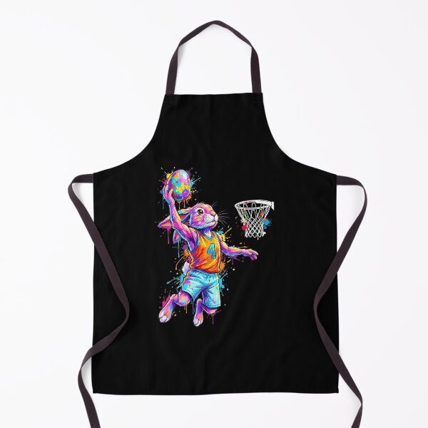 Item preview, Colorful Basketball Bunny Slam Dunk Cartoon Rabbit designed and sold by allistermariam.