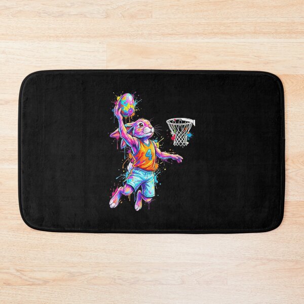 Item preview, Colorful Basketball Bunny Slam Dunk Cartoon Rabbit designed and sold by allistermariam.