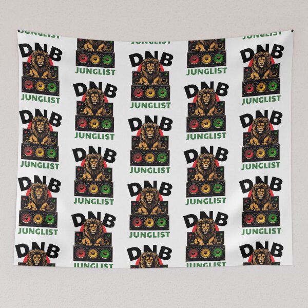 Item preview, DNB - Sound System Lion (Black)  designed and sold by Discothreadz.
