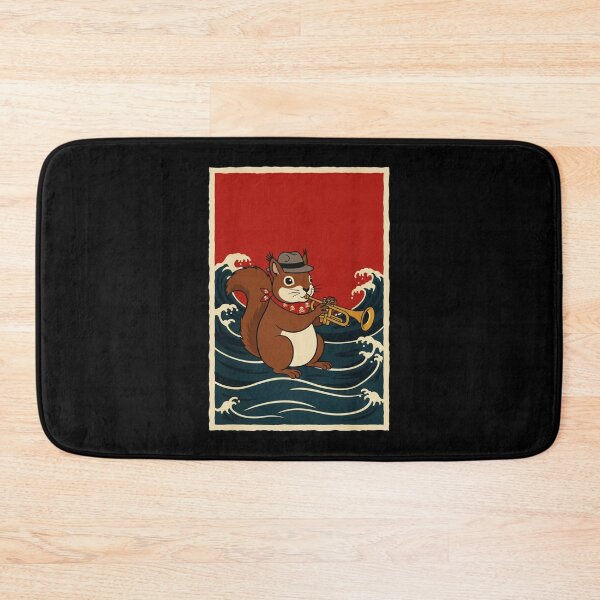 Item preview, Dapper Squirrel Trumpet Player Riding Ocean Waves Vintage designed and sold by JordynLadukeg65.