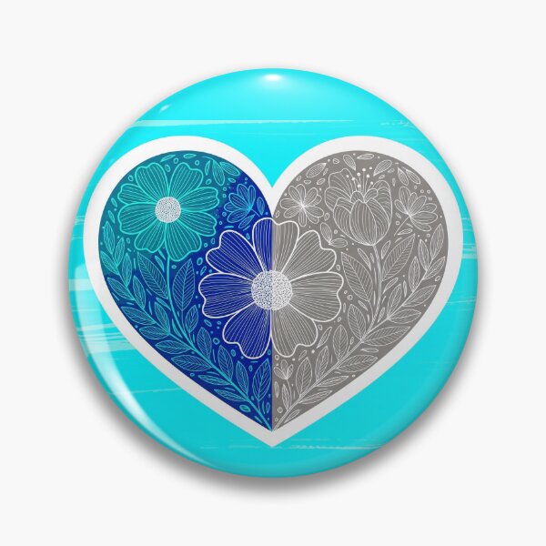 Item preview, Split Floral Heart Illustration designed and sold by PixorStudio.