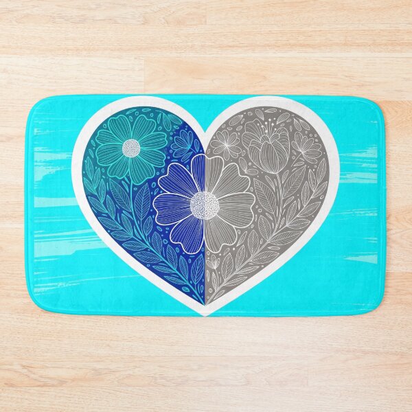 Item preview, Split Floral Heart Illustration designed and sold by PixorStudio.