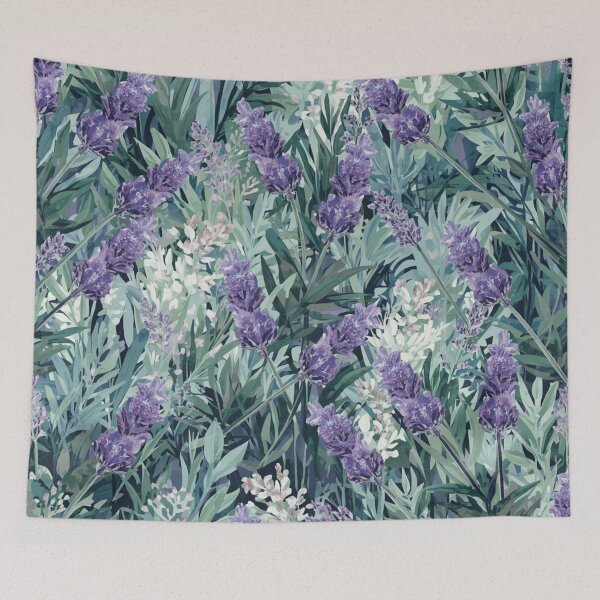 Item preview, Lush Lavender Garden Pattern | Rich Botanical Floral Print designed and sold by lavanya11.