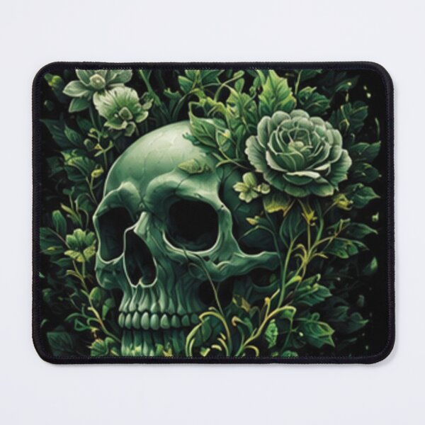 Item preview, Emerald Bloom Skull designed and sold by 1NEOBOY.