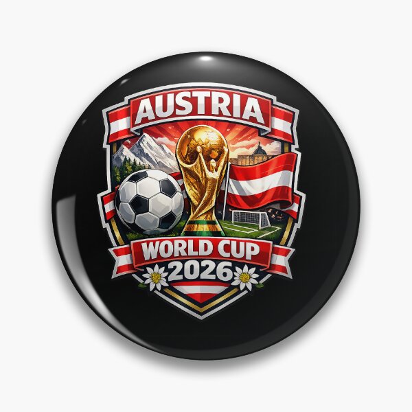 Item preview, Austria Football Supporter 2026 Red White Pride designed and sold by cherylcastr.
