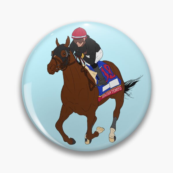 Artikelvorschau, Kentucky-Derby-Sieger - Golden Tempo entworfen und verkauft von theartsyeq_art.