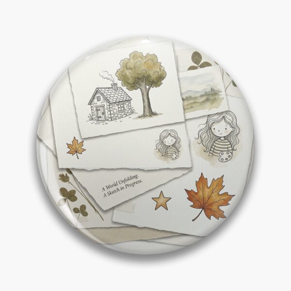 Item preview, A World Unfolding: Whimsical Sketchbook Collage designed and sold by RidaZ.