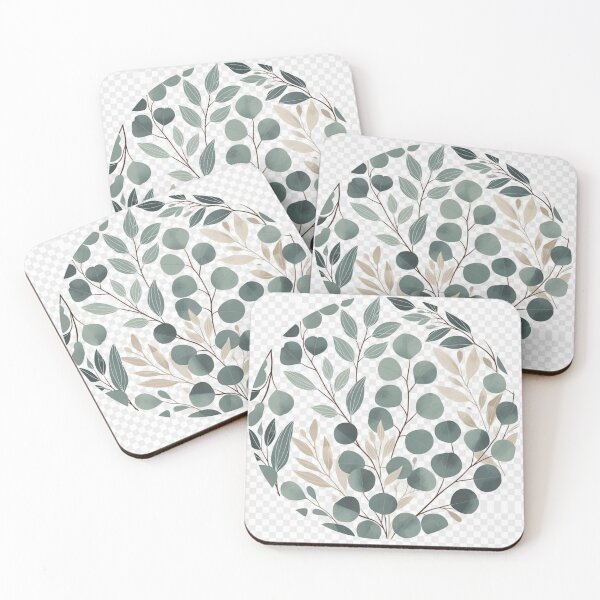 Item preview, Eucalyptus Wreath Design | Sage Green Botanical Leaves Illustration designed and sold by GalleryPeak.