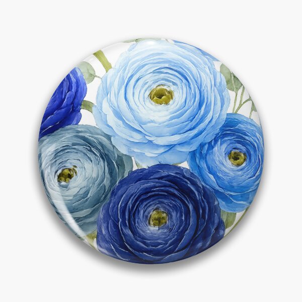 Item preview, Blue Ranunculus Flower Calmness designed and sold by scicilysimonee.