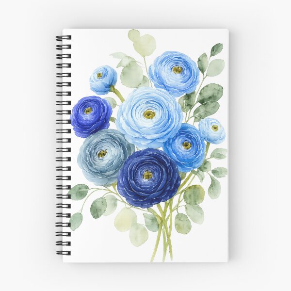 Item preview, Blue Ranunculus Flower Calmness designed and sold by scicilysimonee.
