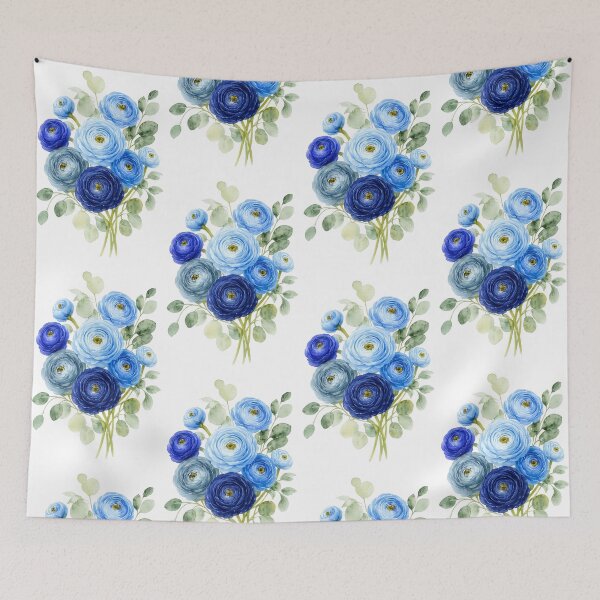 Item preview, Blue Ranunculus Flower Calmness designed and sold by scicilysimonee.