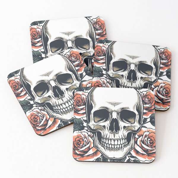 Item preview, Vintage Skull and Roses designed and sold by redblink store.