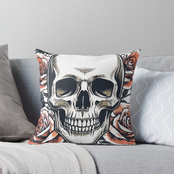 Item preview, Vintage Skull and Roses designed and sold by redblink store.