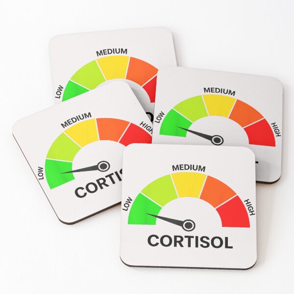 Item preview, Low Medium High Cortisol Stress Hormone Wellness Awareness designed and sold by SanTiOmal.