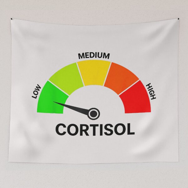 Item preview, Low Medium High Cortisol Stress Hormone Wellness Awareness designed and sold by SanTiOmal.