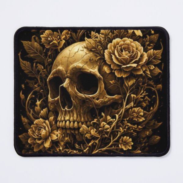 Item preview, Golden Bloom Skull designed and sold by 1NEOBOY.