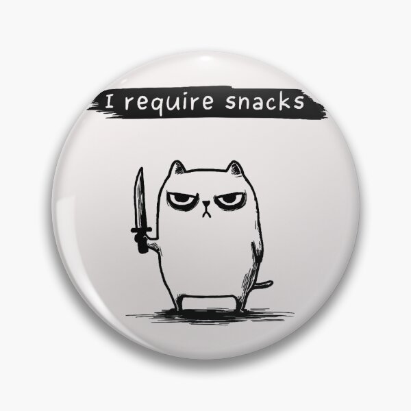 Item preview, I Require Snacks Grumpy Cat Meme Hungry Feline Pet Lover designed and sold by SanTiOmal.