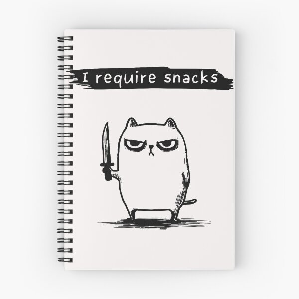 Item preview, I Require Snacks Grumpy Cat Meme Hungry Feline Pet Lover designed and sold by SanTiOmal.