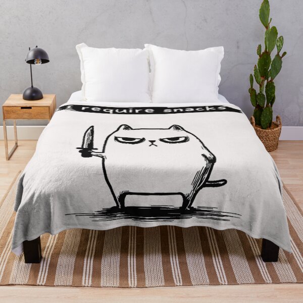 Item preview, I Require Snacks Grumpy Cat Meme Hungry Feline Pet Lover designed and sold by SanTiOmal.