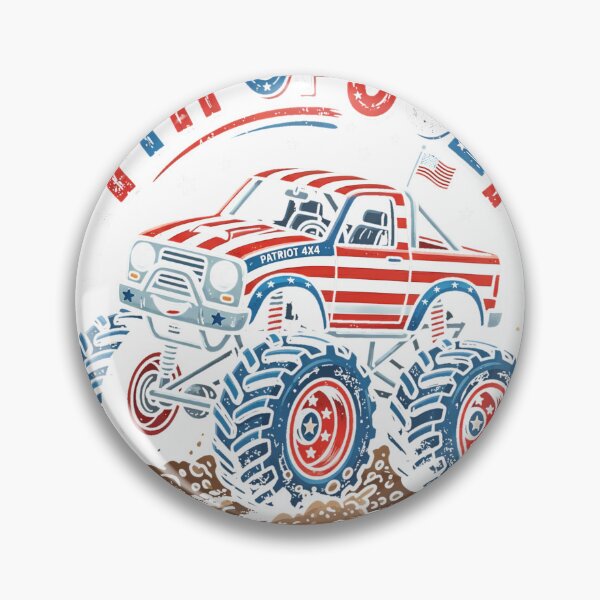 Item preview, Monster_truck_crushing_rocks_4th…_202606090001 designed and sold by Badriiiii.