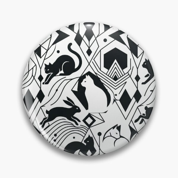 Item preview, Hidden Cat and Rabbit Seamless Pattern | Optical Illusion Animal Design designed and sold by Rovano.