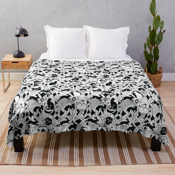 Item preview, Hidden Cat and Rabbit Seamless Pattern | Optical Illusion Animal Design designed and sold by Rovano.