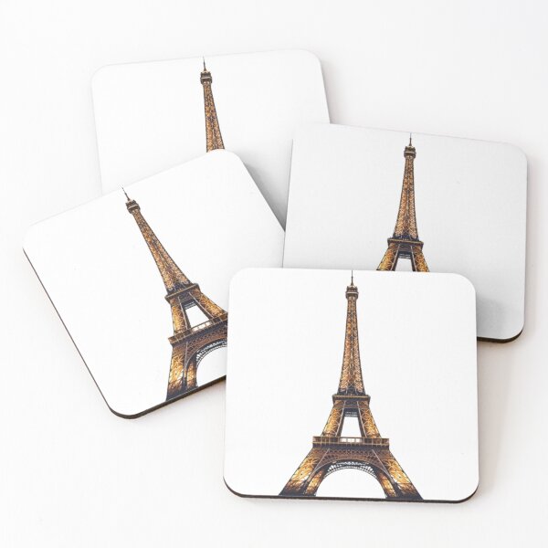 Item preview, Eiffel Tower at Night – Golden Illuminated Paris Landmark Graphic designed and sold by Northern Glow Art.