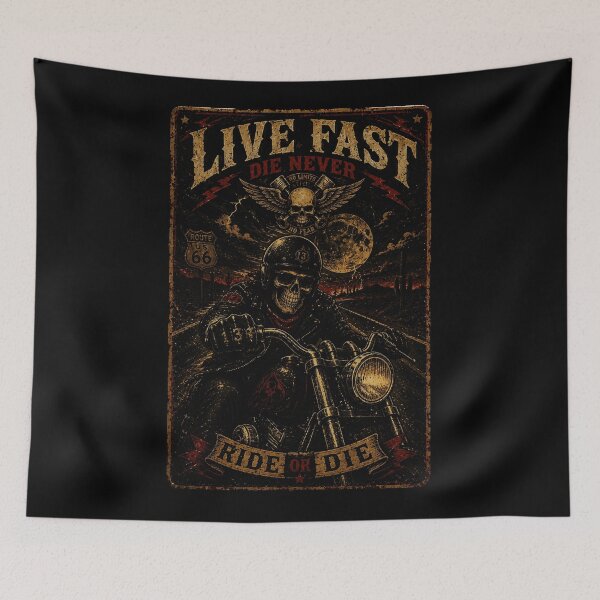 Item preview, Vintage Biker Skull Eagle Poster With Outlaw Road Spirit designed and sold by Modaozushi216.
