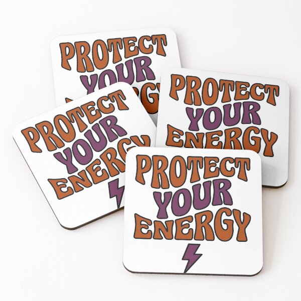 Item preview, Protect Your Energy — Retro Groovy Wellness designed and sold by PlushFutura.