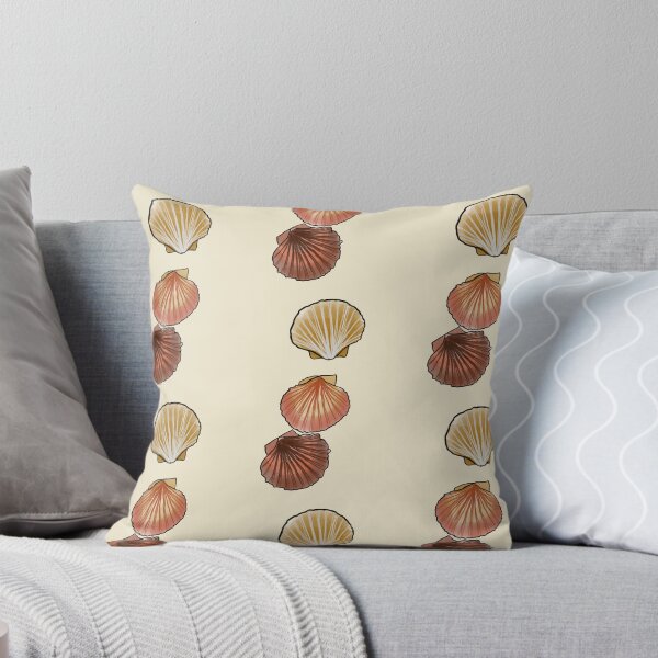 Item preview, Coastal Scallop Shell Trio | Watercolour Seashell Illustration designed and sold by Bound for Wonder.