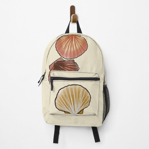 Item preview, Coastal Scallop Shell Trio | Watercolour Seashell Illustration designed and sold by Bound for Wonder.