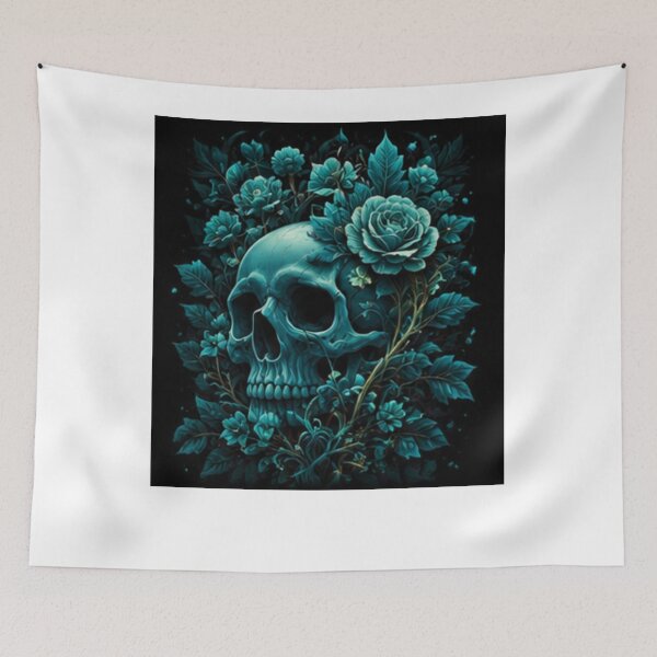 Item preview, Ocean Bloom Skull designed and sold by 1NEOBOY.